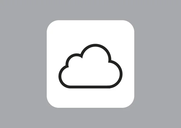 Wolke Datei Herunterlädt Web Symbol Vektor Design — Stockvektor