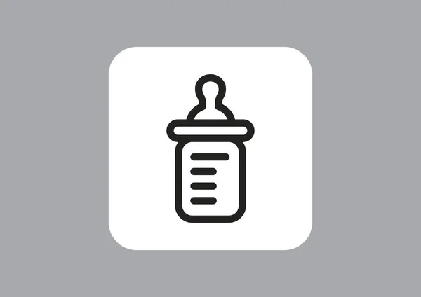 Baby bottle icon — Stock Vector