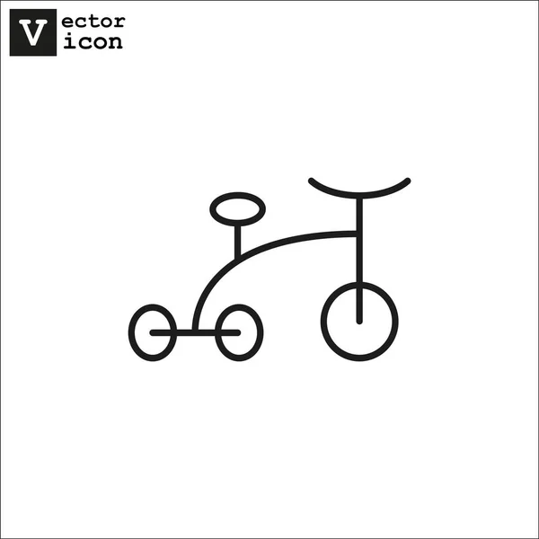 Bébé tricycle icône simple — Image vectorielle