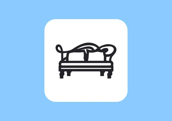 Sofa Icon Vector Illustration — Stock Vector