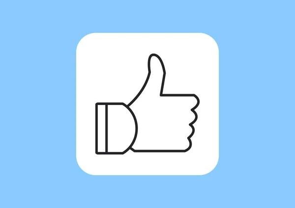 Thumb up ikon web. - Stok Vektor