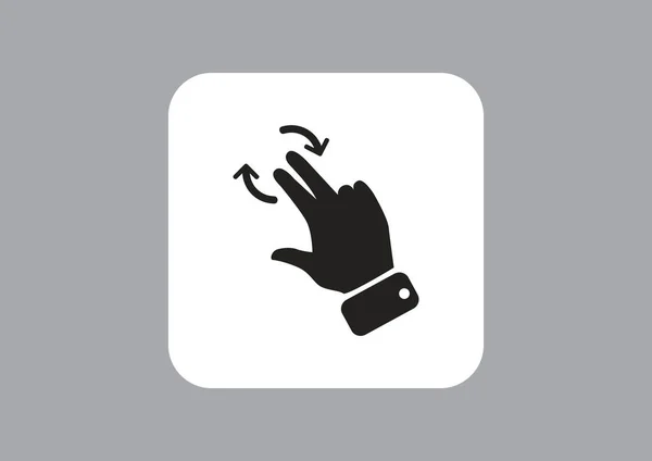 Touchscreen Web Symbol Vektorillustration — Stockvektor