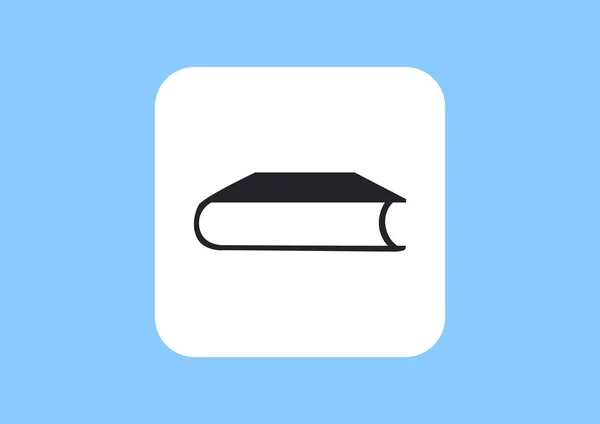 Stängd bok web icon — Stock vektor