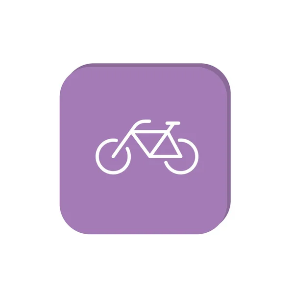 Bicycle Flat Icon Vector Illustration — Stock Vector