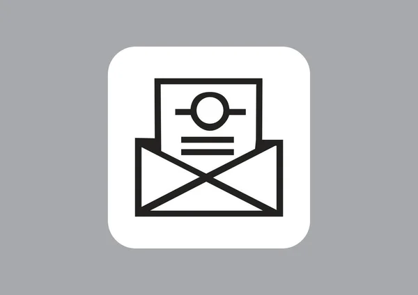 Ηλεκτρονικό ταχυδρομείο ηλεκτρονική επιστολή — Διανυσματικό Αρχείο