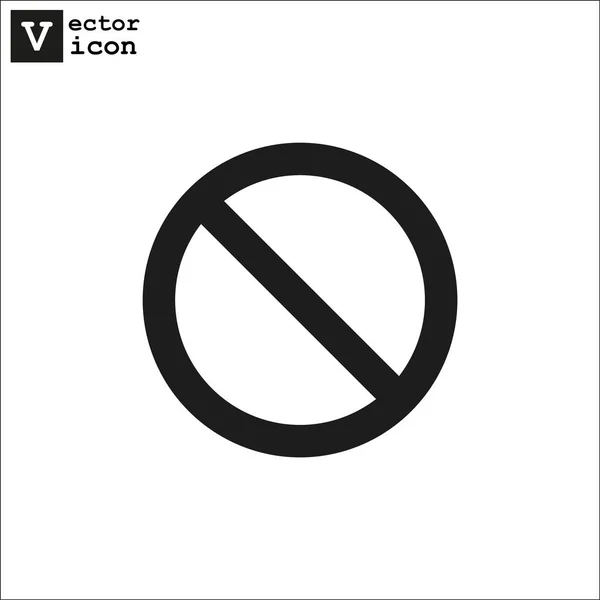 Verbotenes Seufzer-Symbol — Stockvektor