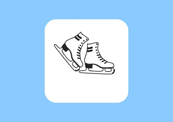 Icône web Skates — Image vectorielle