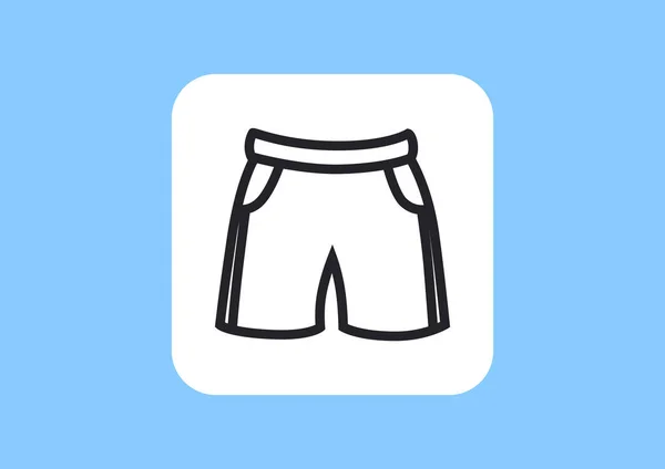 Ícone de shorts simples —  Vetores de Stock