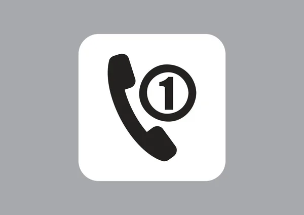 Icône web d'appel téléphonique — Image vectorielle