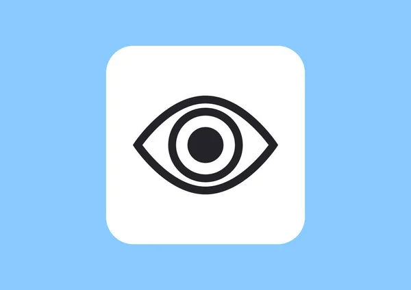 Auge Web Symbol Vektorillustration — Stockvektor