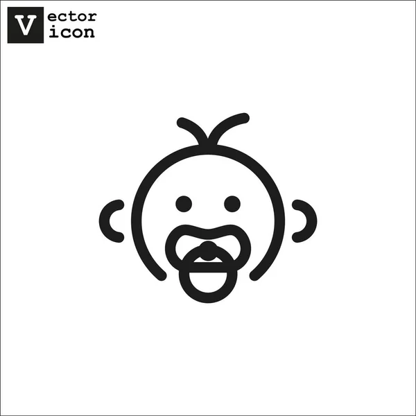 Kleines Baby Symbol Vektor Illustration — Stockvektor