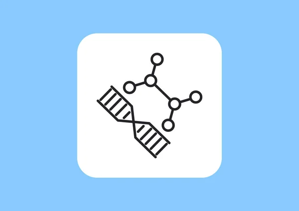 Ícone web de DNA —  Vetores de Stock