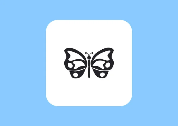 Schmetterling Web Symbol Vektorillustration — Stockvektor