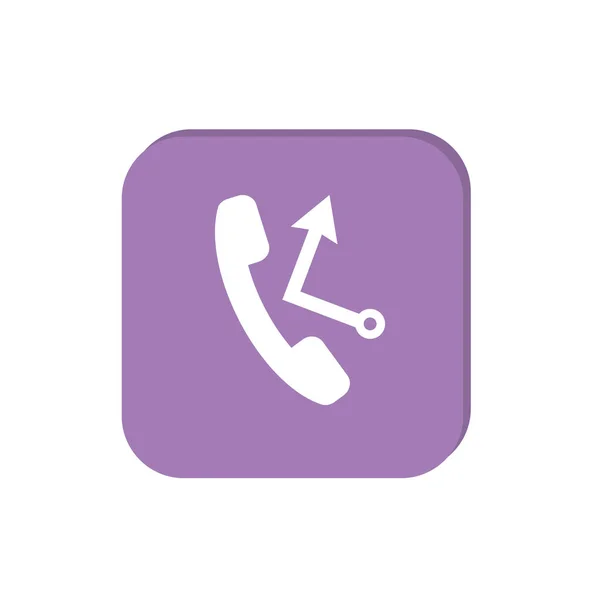 Llamada telefónica icono web — Archivo Imágenes Vectoriales