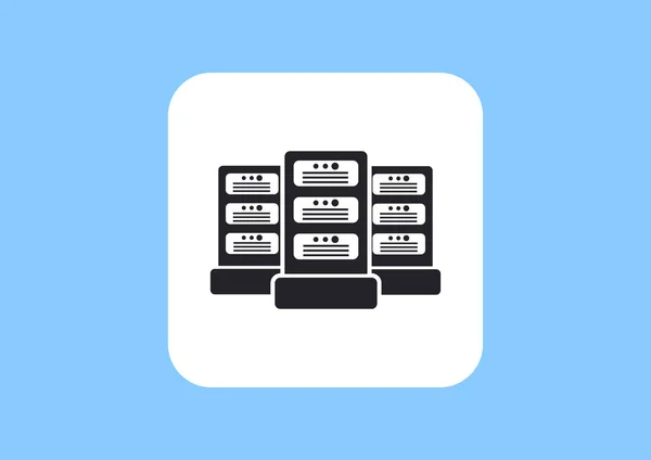 Icona web server dati — Vettoriale Stock