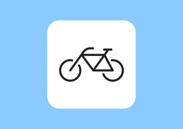 Bicycle Flat Icon Vector Illustration — Stock Vector