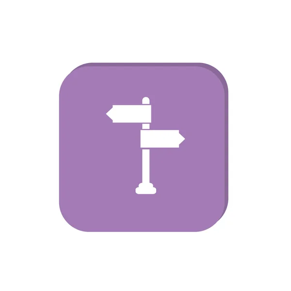 Signpost web icon — Stock Vector