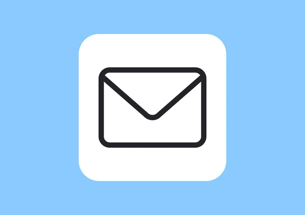 Icône lettre mail — Image vectorielle