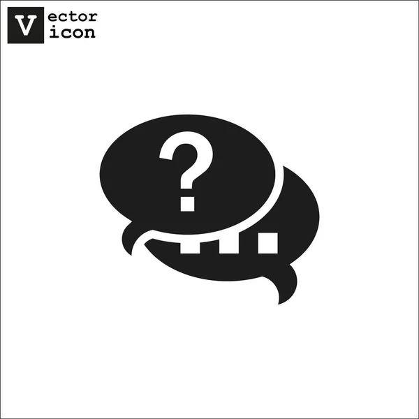 Sprachblasen Symbol Vektor Illustration — Stockvektor