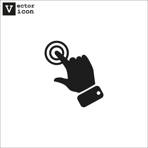 Touch Screen Web Icoon Vector Illustratie — Stockvector
