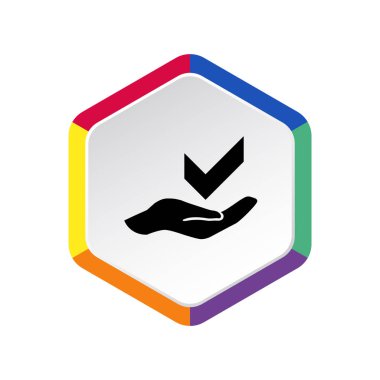 el web simgesi üzerinde onay işareti