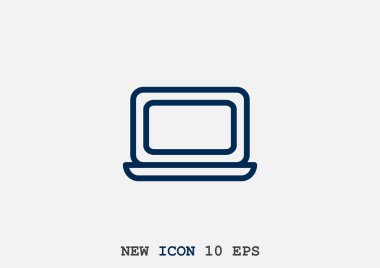 Basit dizüstü web simgesi