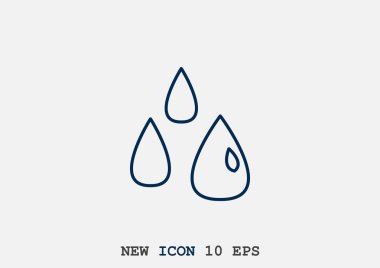 Sıvı damlacıkları basit web simgesi