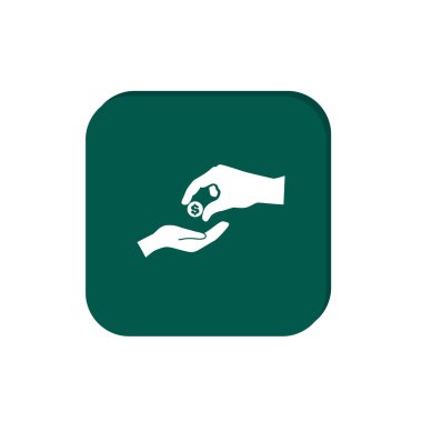 Elinde para web simgesi.