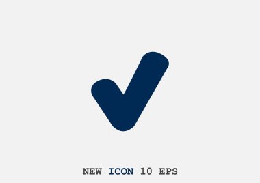 Chek işareti ile kene simgesi