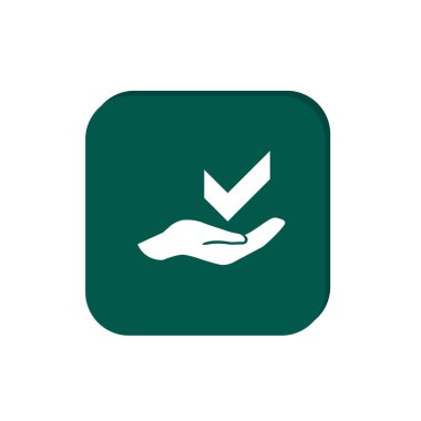 el web simgesi üzerinde onay işareti