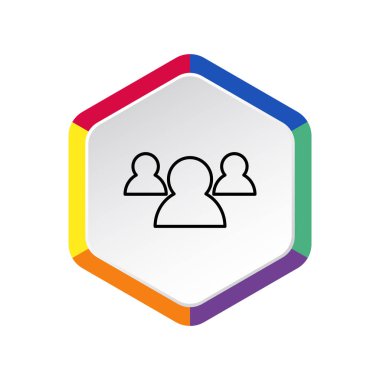 Grup insanlar basit web simgesi