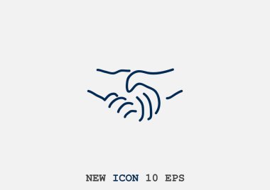 El sıkışma basit web simgesi