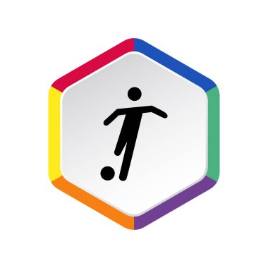 Futbol oyuncu siluet