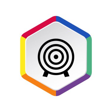 bir hedef gösteren tek simge