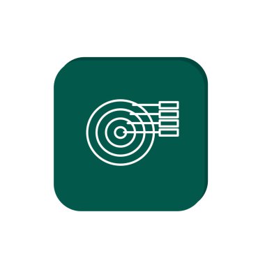 Basit yuvarlak Infographic web simgesi