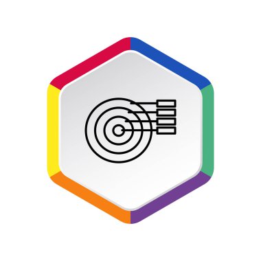 Basit yuvarlak Infographic web simgesi