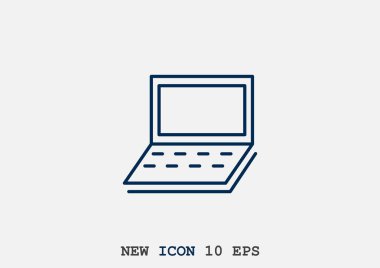 Basit dizüstü web simgesi