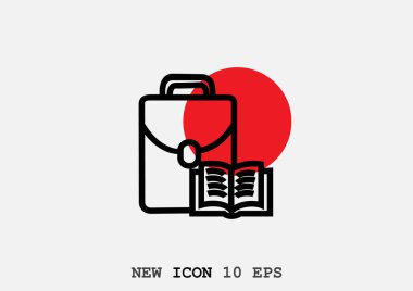 Çantanı açık kitap ile