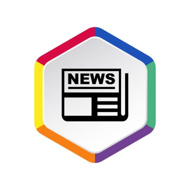 Basit gazete web simgesi