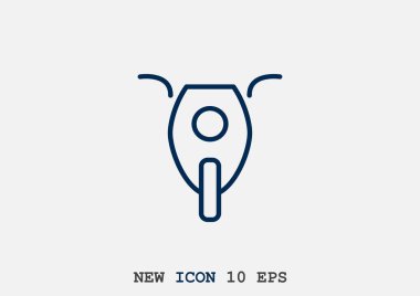 Basit motosiklet web simgesi