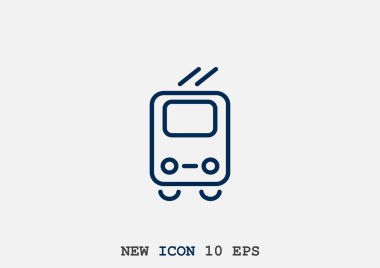 Basit tramvay web simgesi