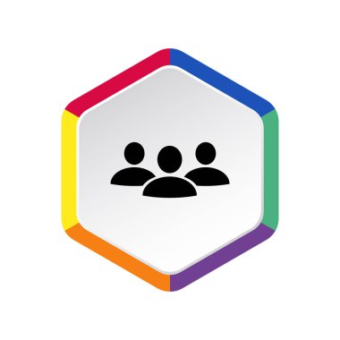 insanlar web simgesi grubudur. Vektör tasarımı