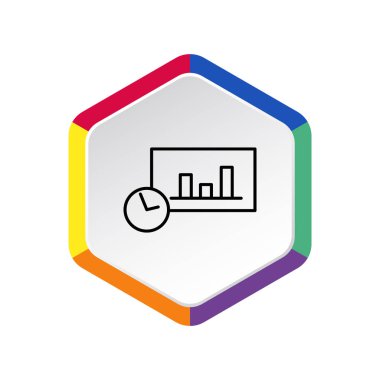 Saat web simgesi ile grafik