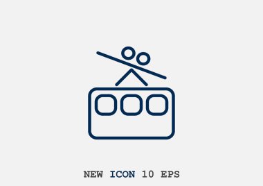 Füniküler demiryolu web simgesi