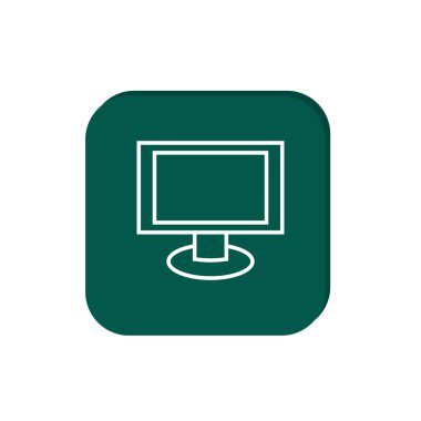 Boş monitör ekran web simgesi
