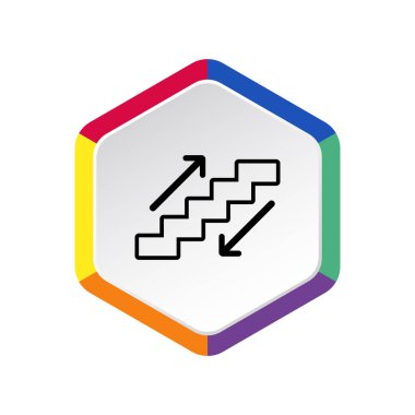 merdiven web simge vektör çizim