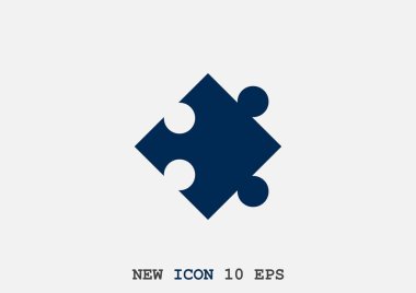 Bulmaca öğesi basit web simgesi