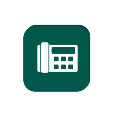 Faks, web simgesi. vektör tasarımı