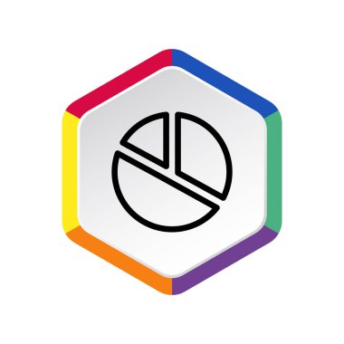 Basit yuvarlak Infographic web simgesi