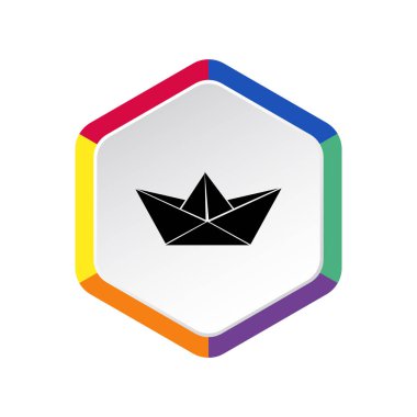 Kağıt gemi, web simgesi.